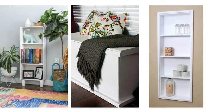 pinterest collage for 23 small space storage solutions
