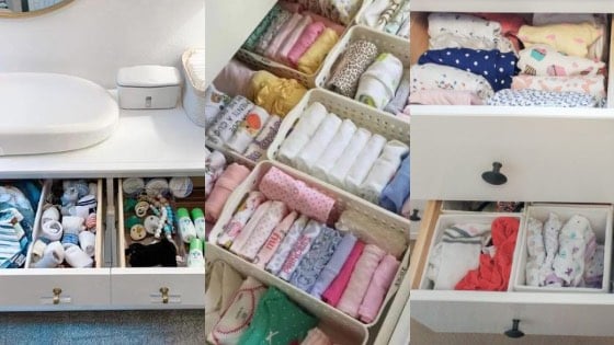 Nursery Drawer Organization Ideas Feature image