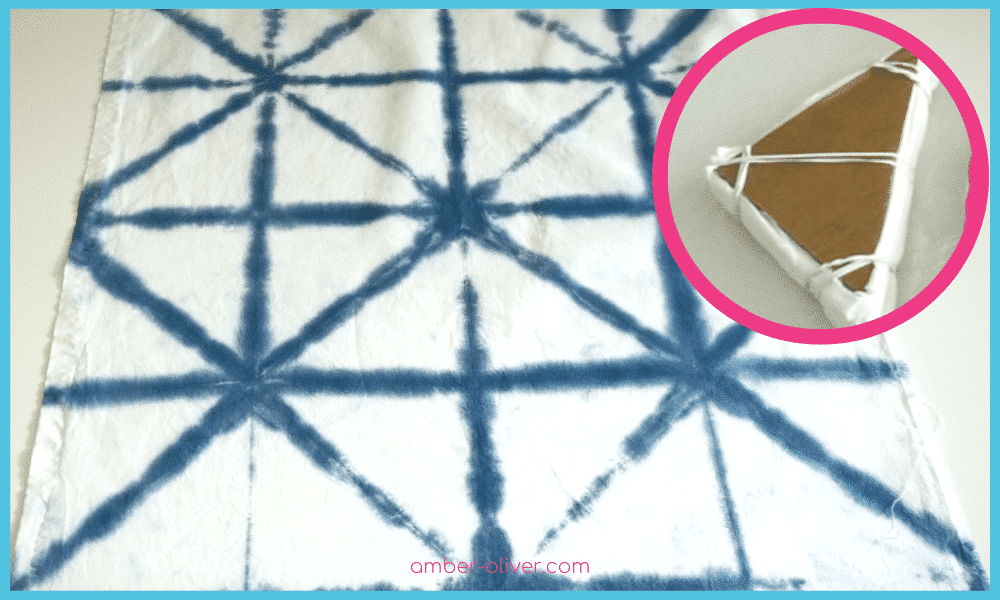 shibori triangle pattern