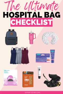 pin image for the ultimate hospital bag diaper bag checklist