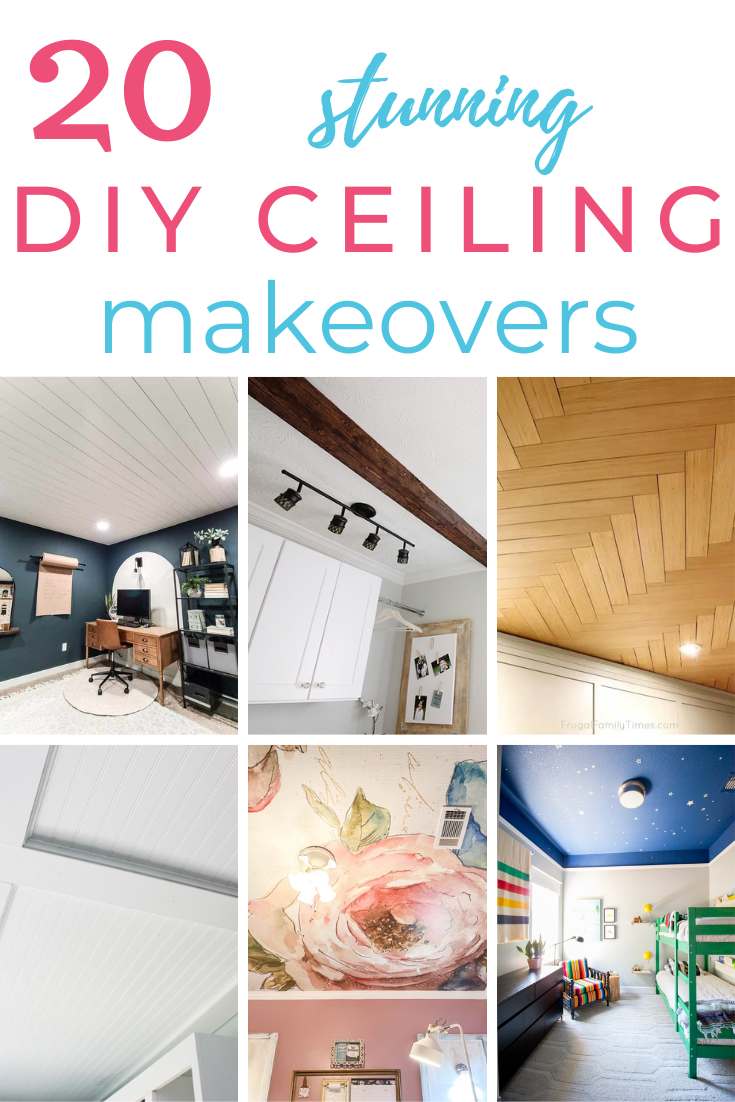 ceiling makeovers pin collage with text