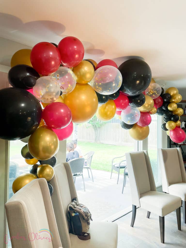 harry potter baby shower easy balloon arch