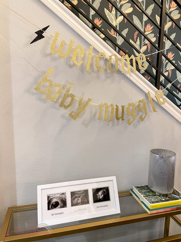 welcome baby muggle at harry potter baby shower