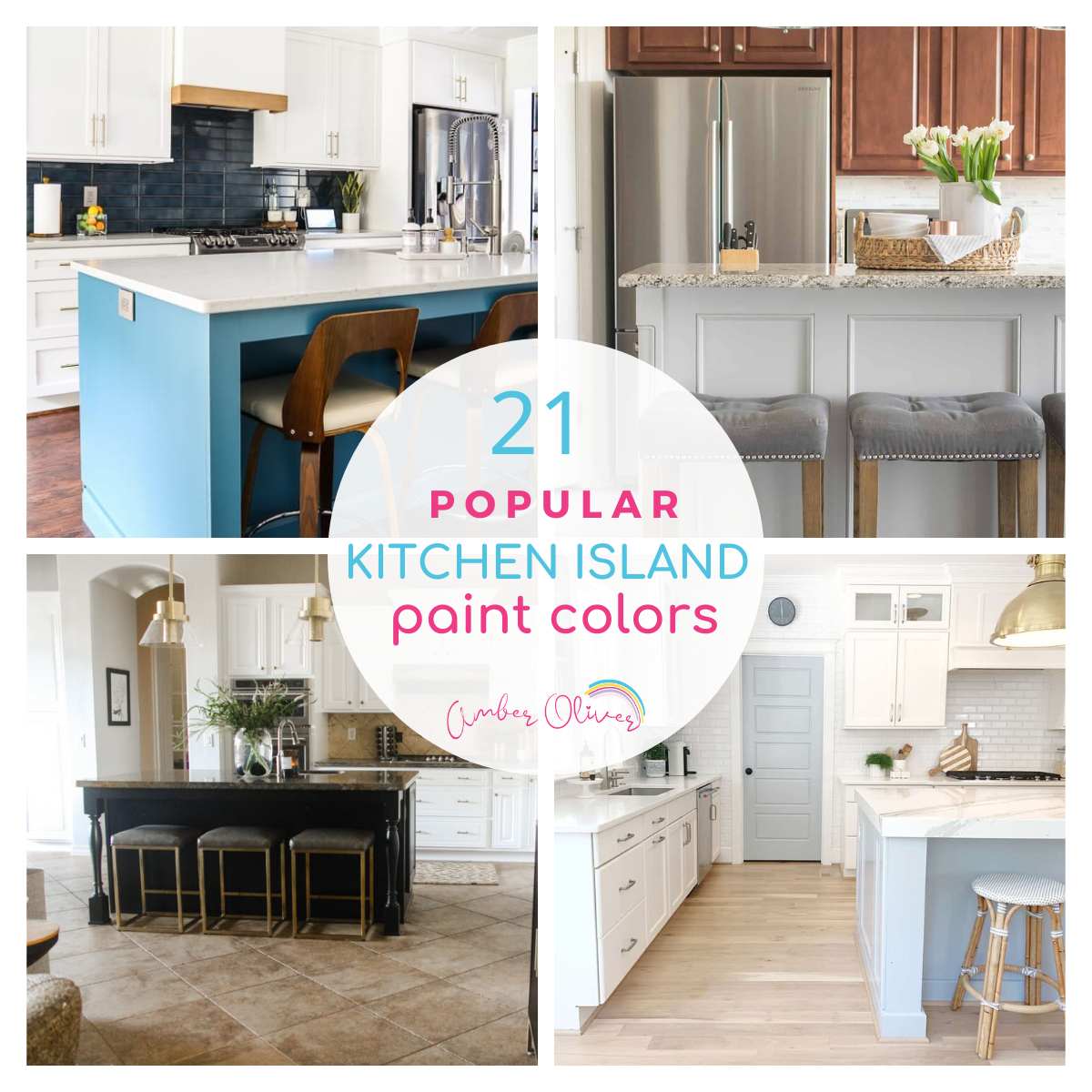 9 Kitchen Island Colors for a Dreamy Kitchen