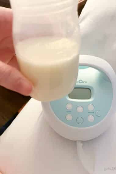 milk pumped with the spectra breast pump