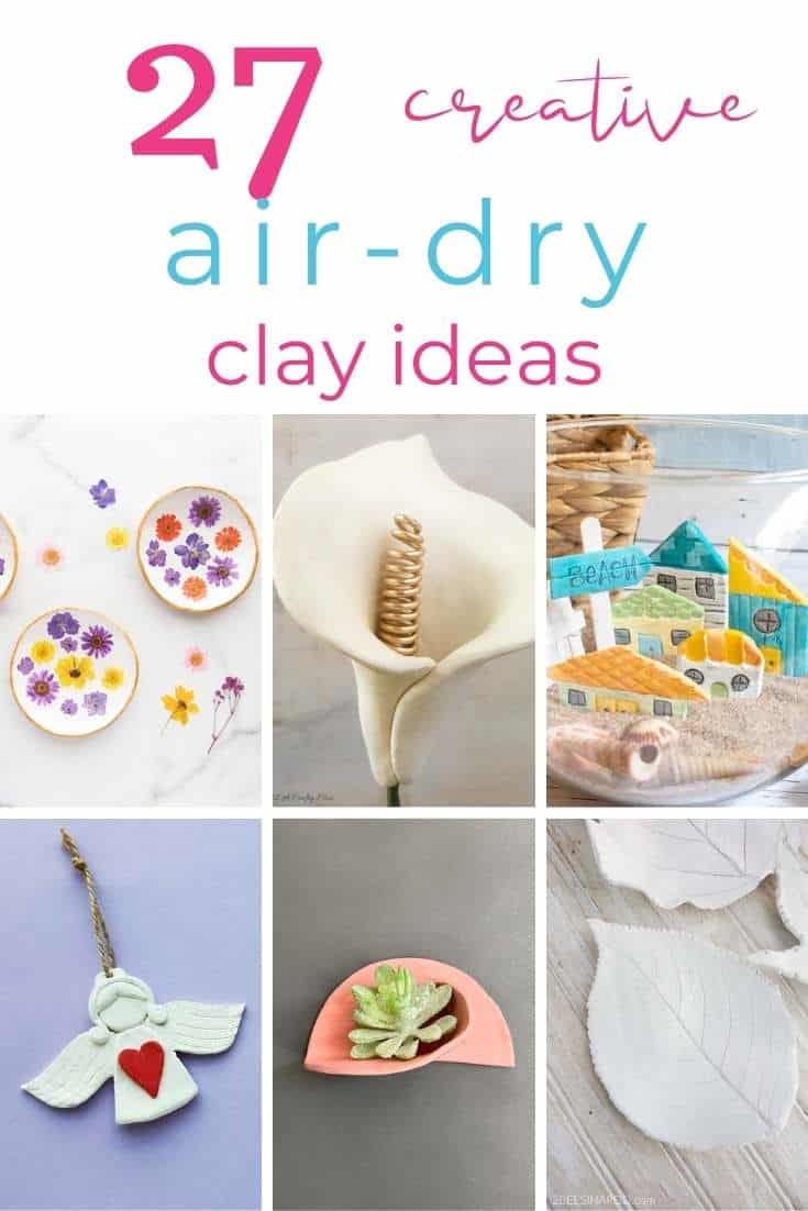 air dry clay pin collage