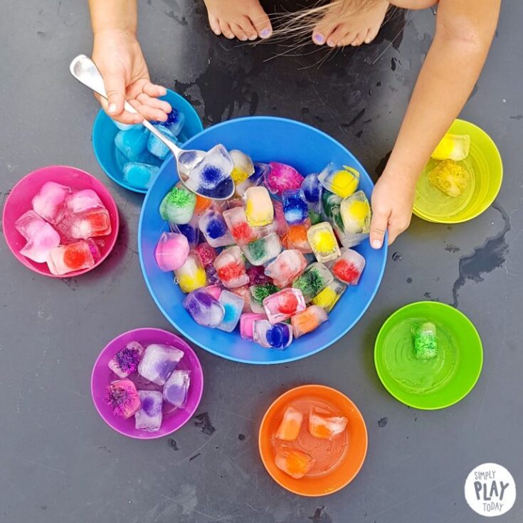 Image for Frozen Pom Poms for Sensory Play