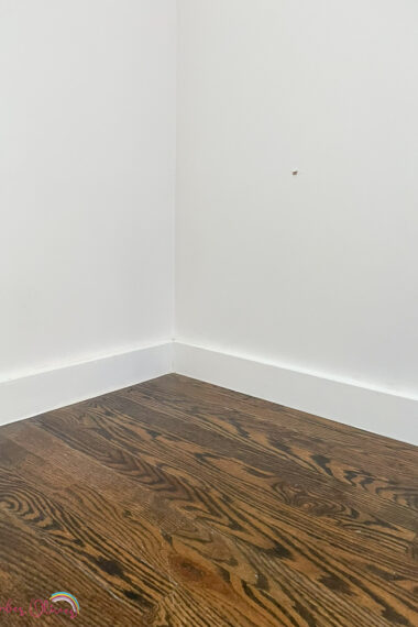 installed baseboards in our family room addition