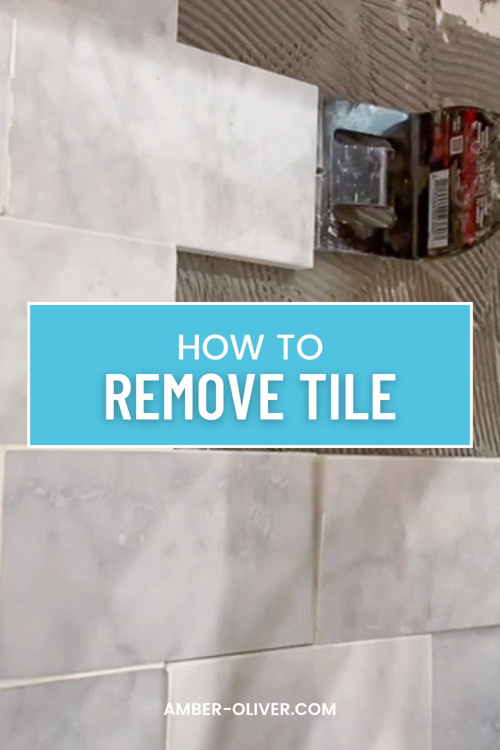 How To Remove Tile Backsplash - Amber Oliver