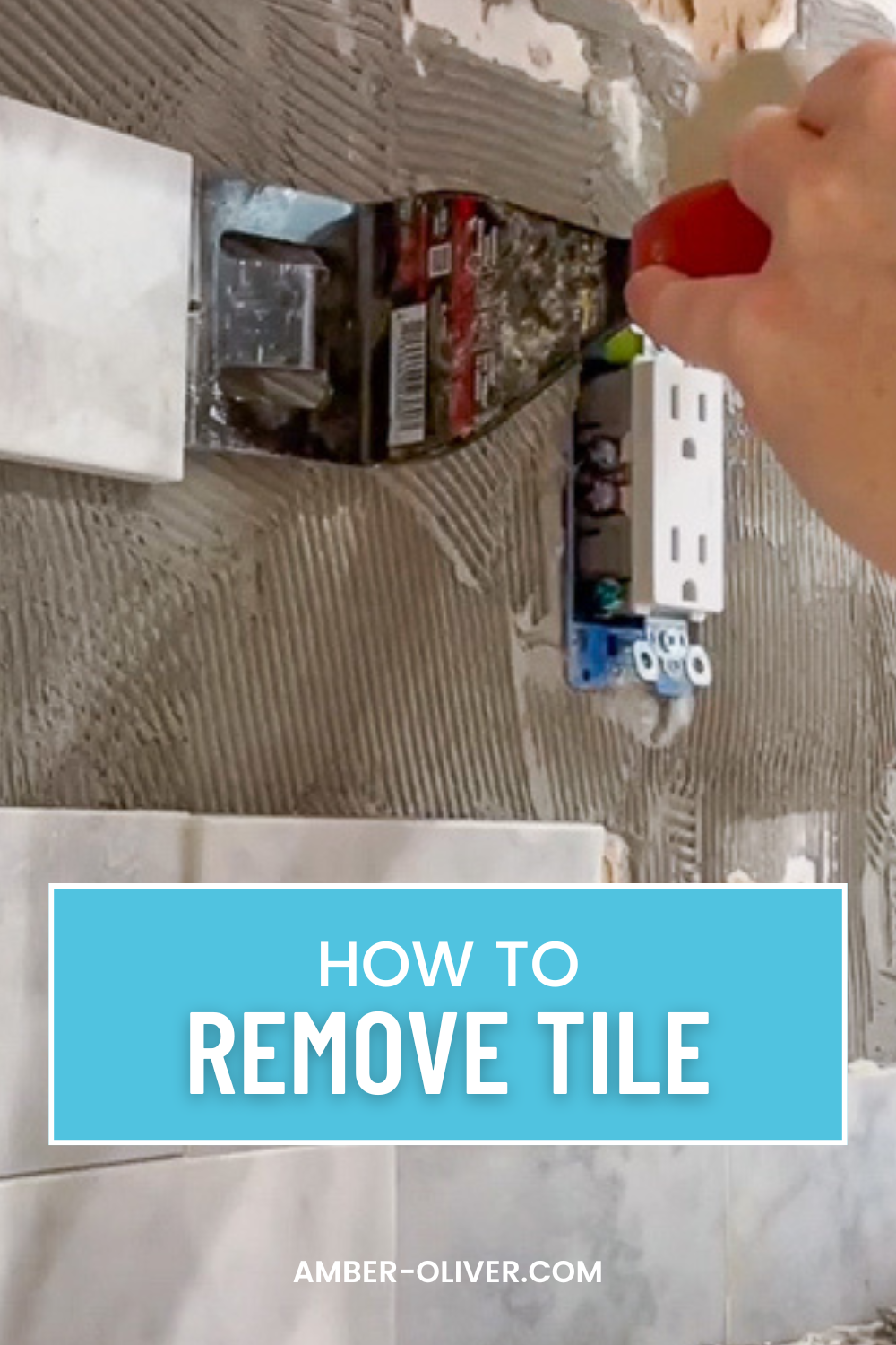 How To Remove Tile Backsplash - Amber Oliver