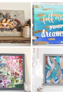 DIY Canvas Wall Art Ideas collage