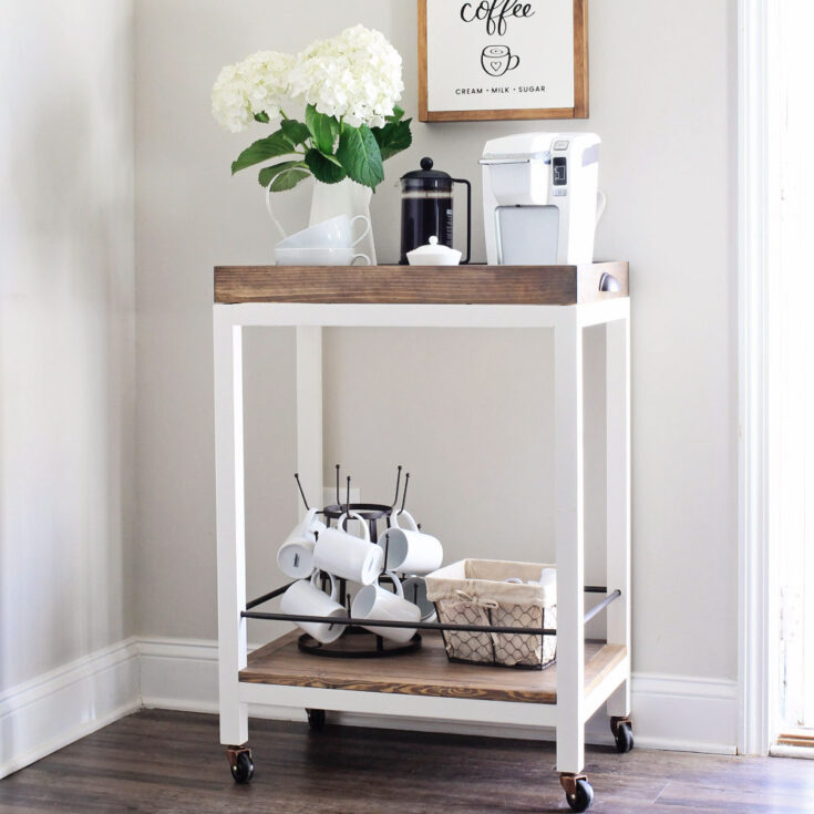 Image for Coffee Bar Cart DIY And Styling