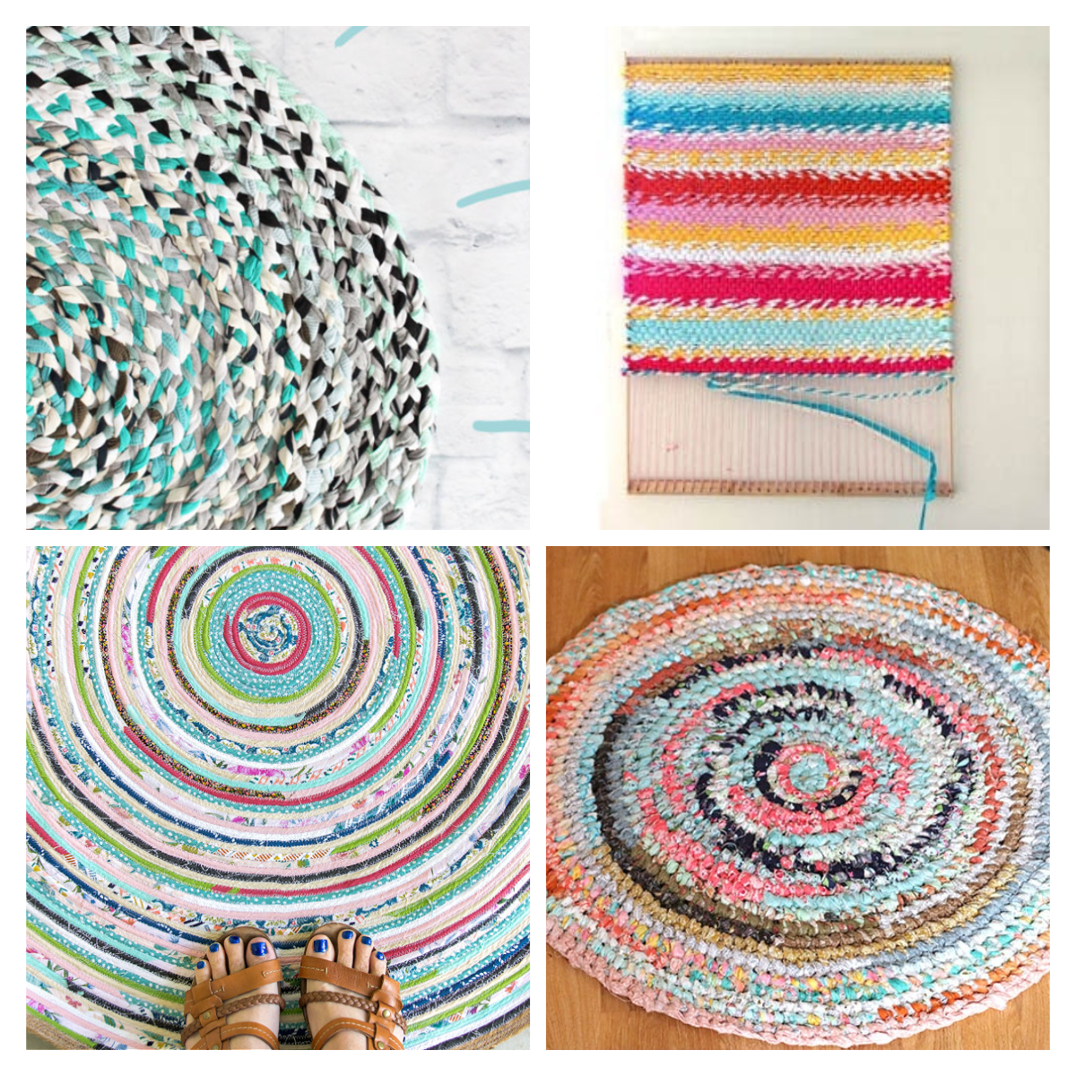 Small Rag Rug Project Book Rag Rug DIY Ideas: 7 Easy Ways to Make a Rug from Scraps